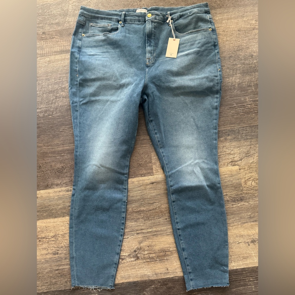 Good American‎ Good Legs denim Skinny Stretch Sculpting Blue Jeans 24 Plus size